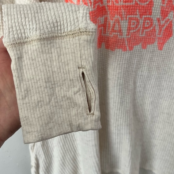 Offline by Aerie Oversized Thermal Oatmeal Colored Size Medium - Picture 8 of 13